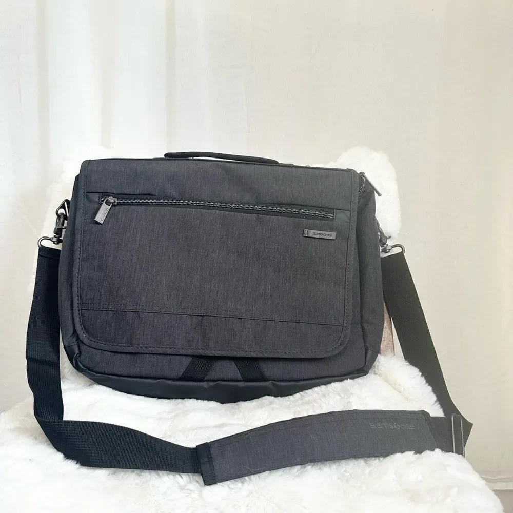 Samsonite Modern Utility Computer Laptop Messenger Travel Bag Dark Charcoal Gray
